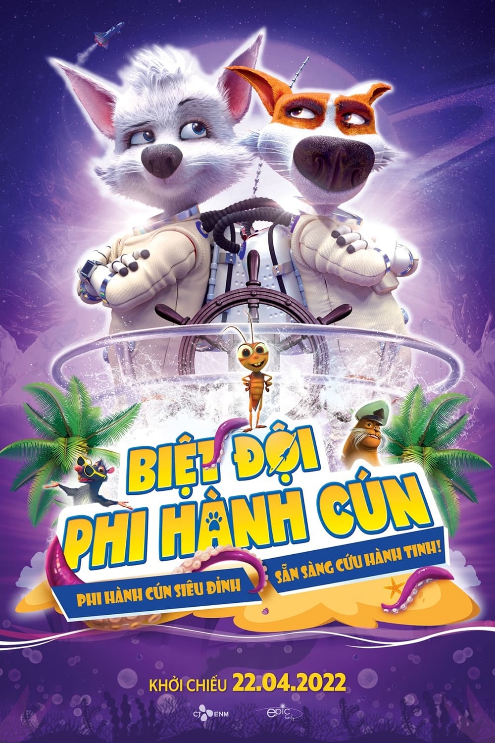 Banner Phim Biệt Đội Phi Hành Cún (Space Dogs: Tropical Adventure)