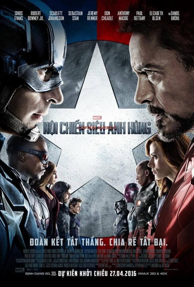 Banner Phim Captain America: Nội Chiến Siêu Anh Hùng (Captain America: Civil War)