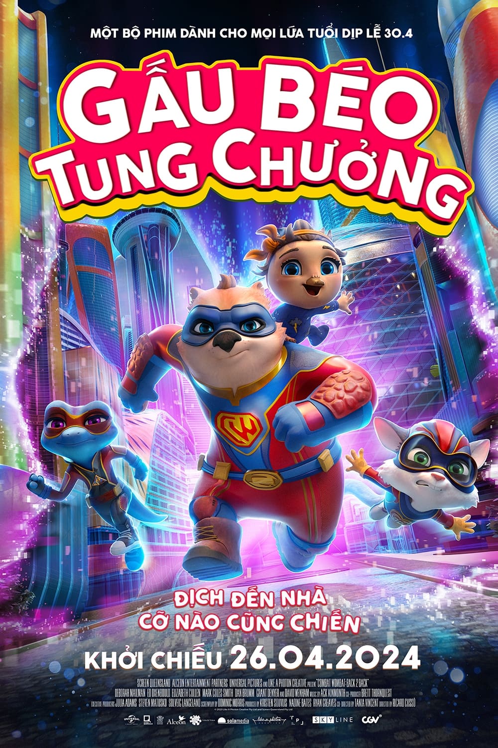 Banner Phim Gấu Béo Tung Chưởng (Combat Wombat: Back 2 Back)