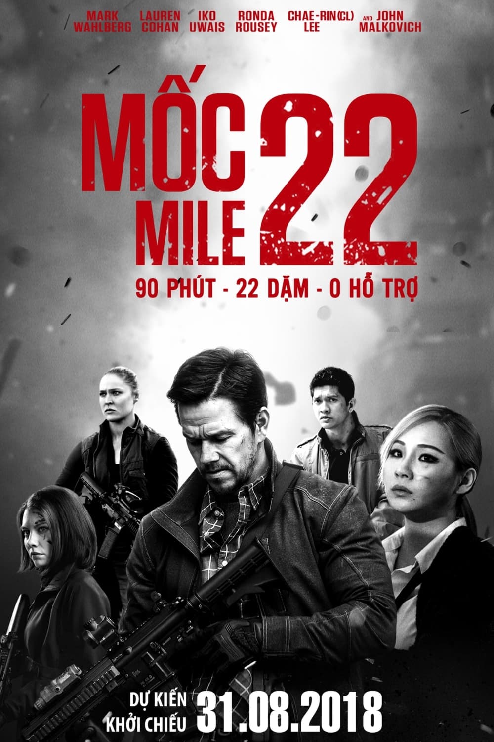 Banner Phim Mốc 22 (Mile 22)