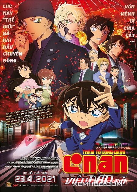 Banner Phim Thám Tử Lừng Danh Conan 24: Viên Đạn Đỏ Tươi (Detective Conan Movie 24: The Scarlet Bullet)