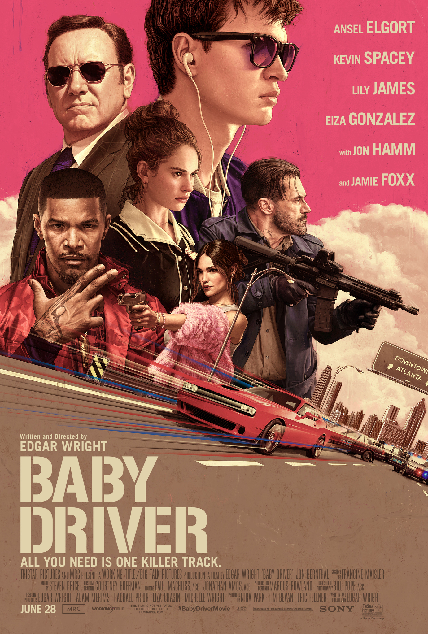 Banner Phim Quái Xế Baby (Baby Driver)