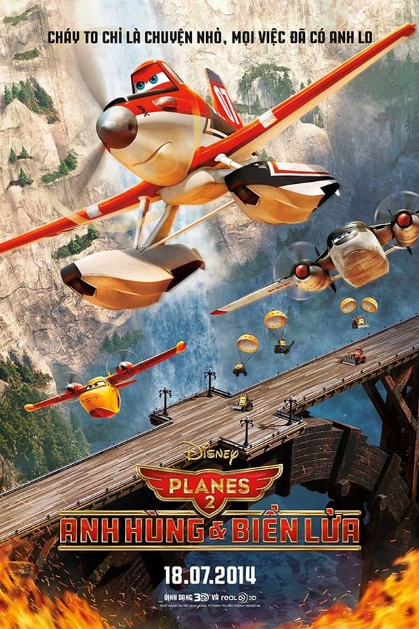 Banner Phim Thế Giới May Bay: Anh Hùng & Biển Lửa (Planes: Fire & Rescue)