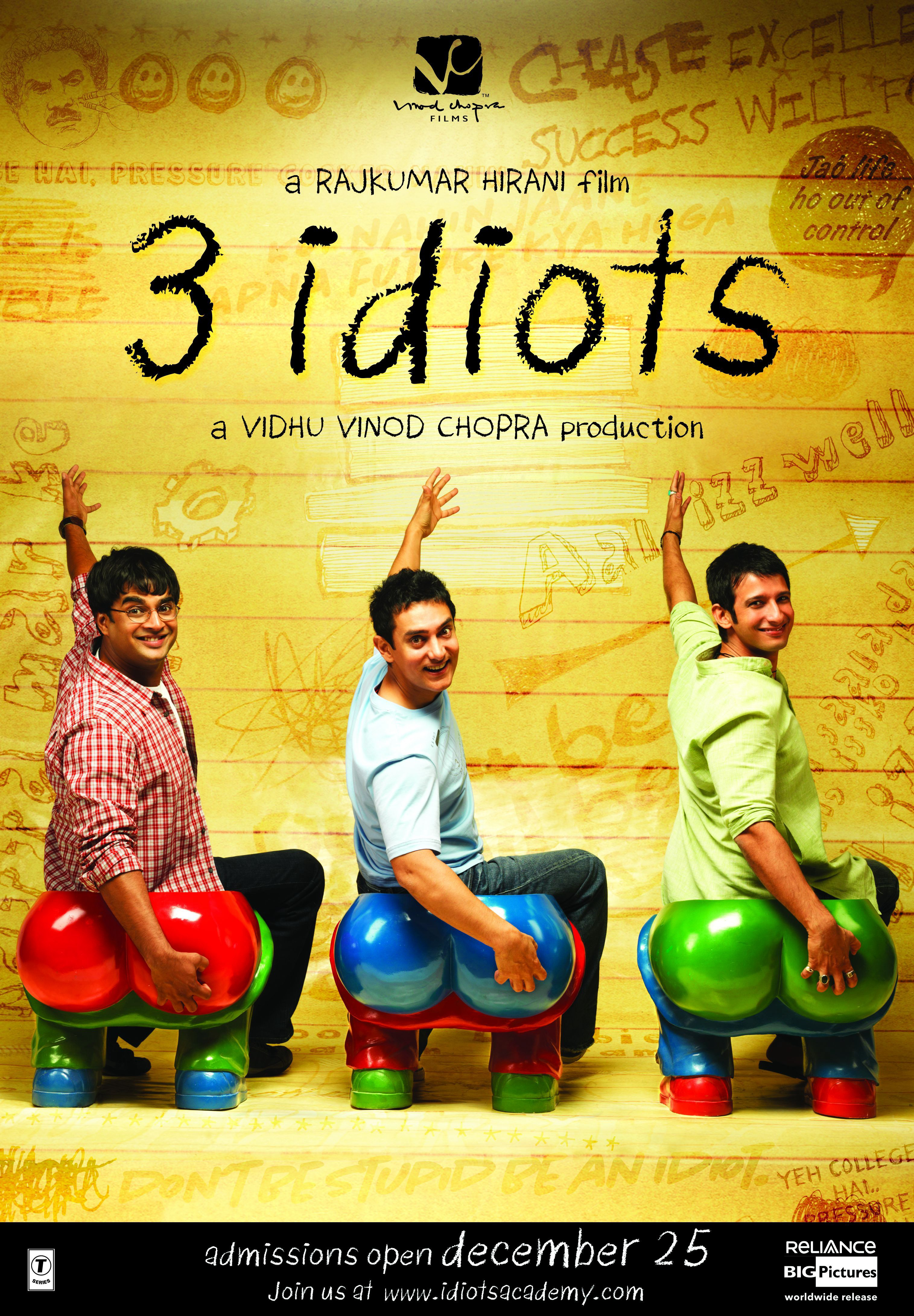 Poster Phim 3 Chàng Ngốc (3 Idiots)