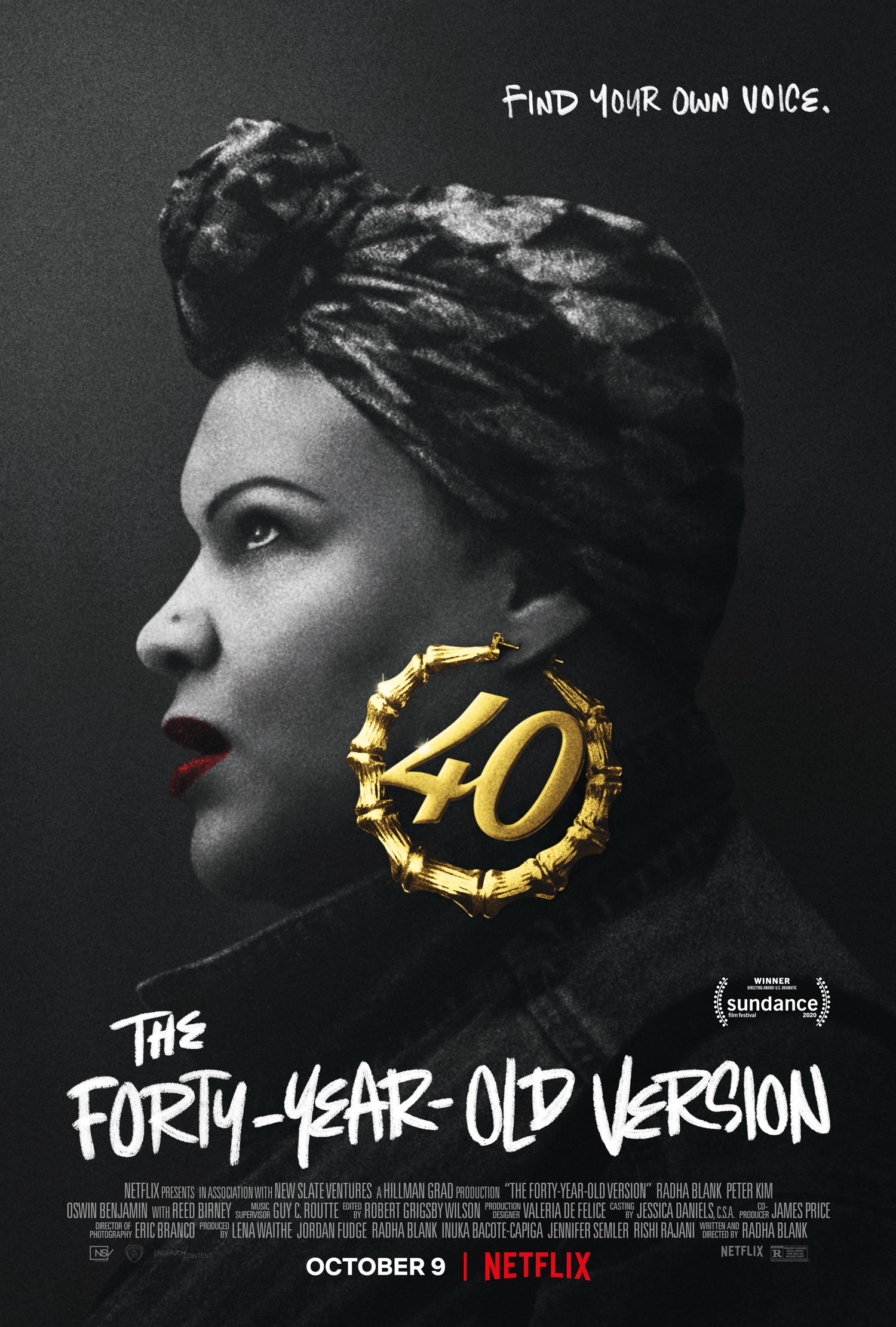 Poster Phim 40 tuổi làm rapper (The Forty-Year-Old Version)