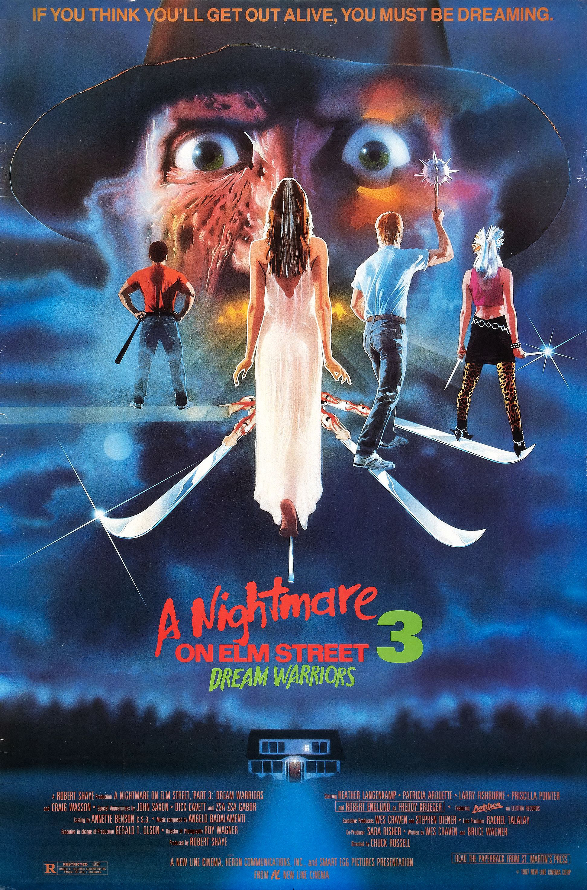 Poster Phim Ác Mộng Phố Elm 3 (A Nightmare on Elm Street 3: Dream Warriors)