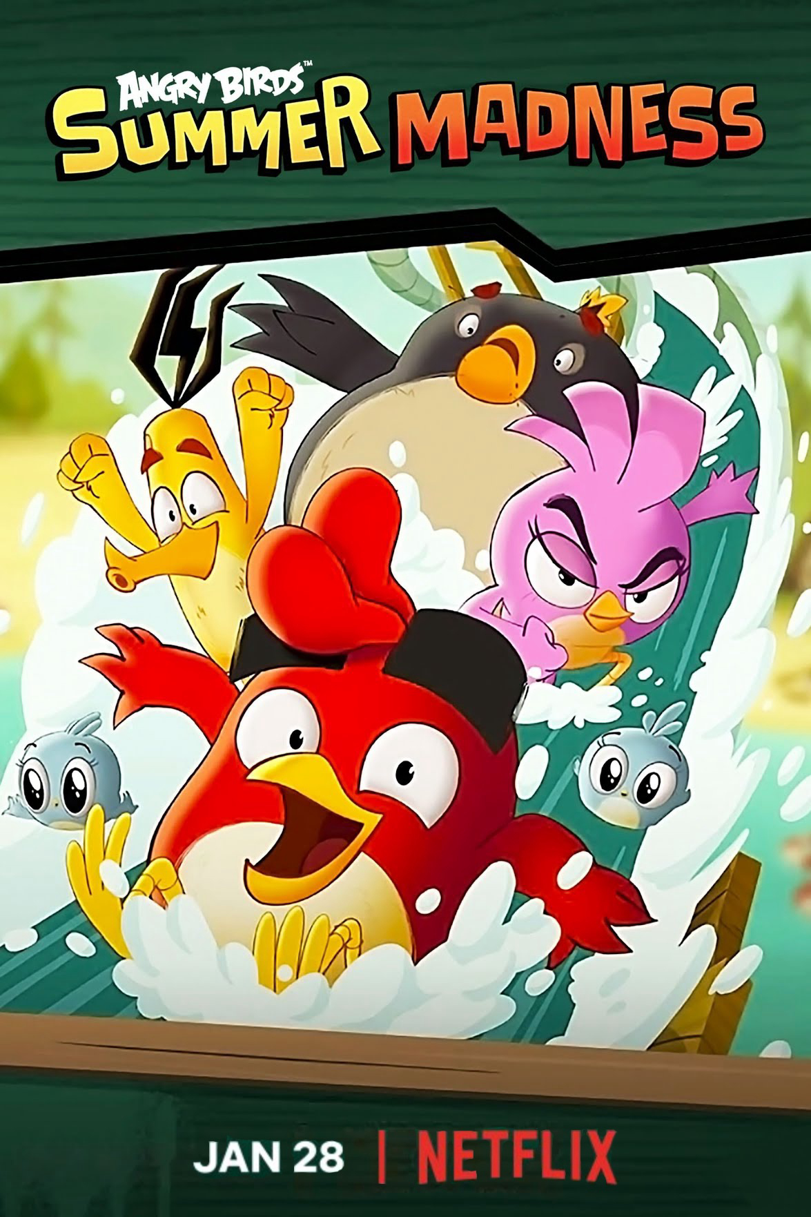 Poster Phim Angry Birds: Quậy tưng mùa hè (Angry Birds: Summer Madness)