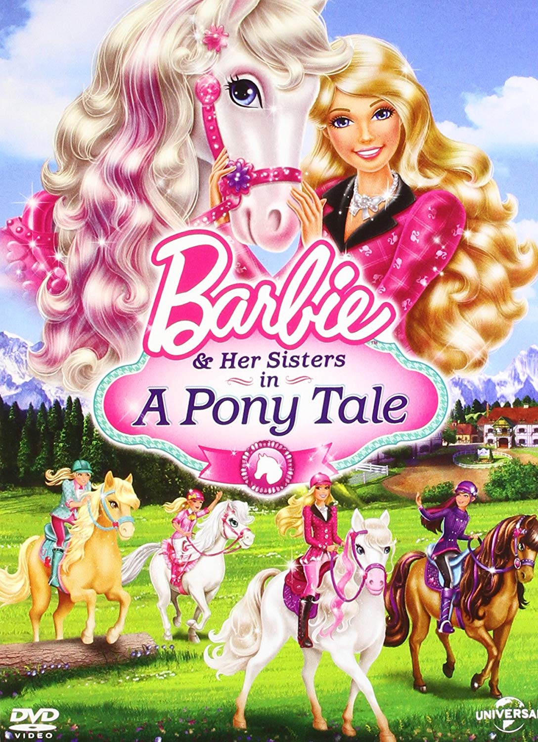 Poster Phim Barbie Và Chị Gái: Câu Chuyện Về Ngựa Pony (Barbie & Her Sisters in a Pony Tale)