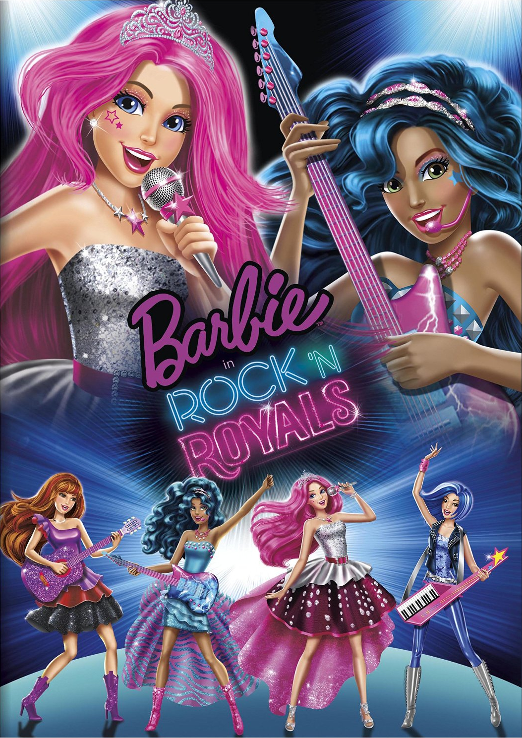 Poster Phim Barbie và nhạc hội rock hoàng gia (Barbie in Rock 'N Royals)
