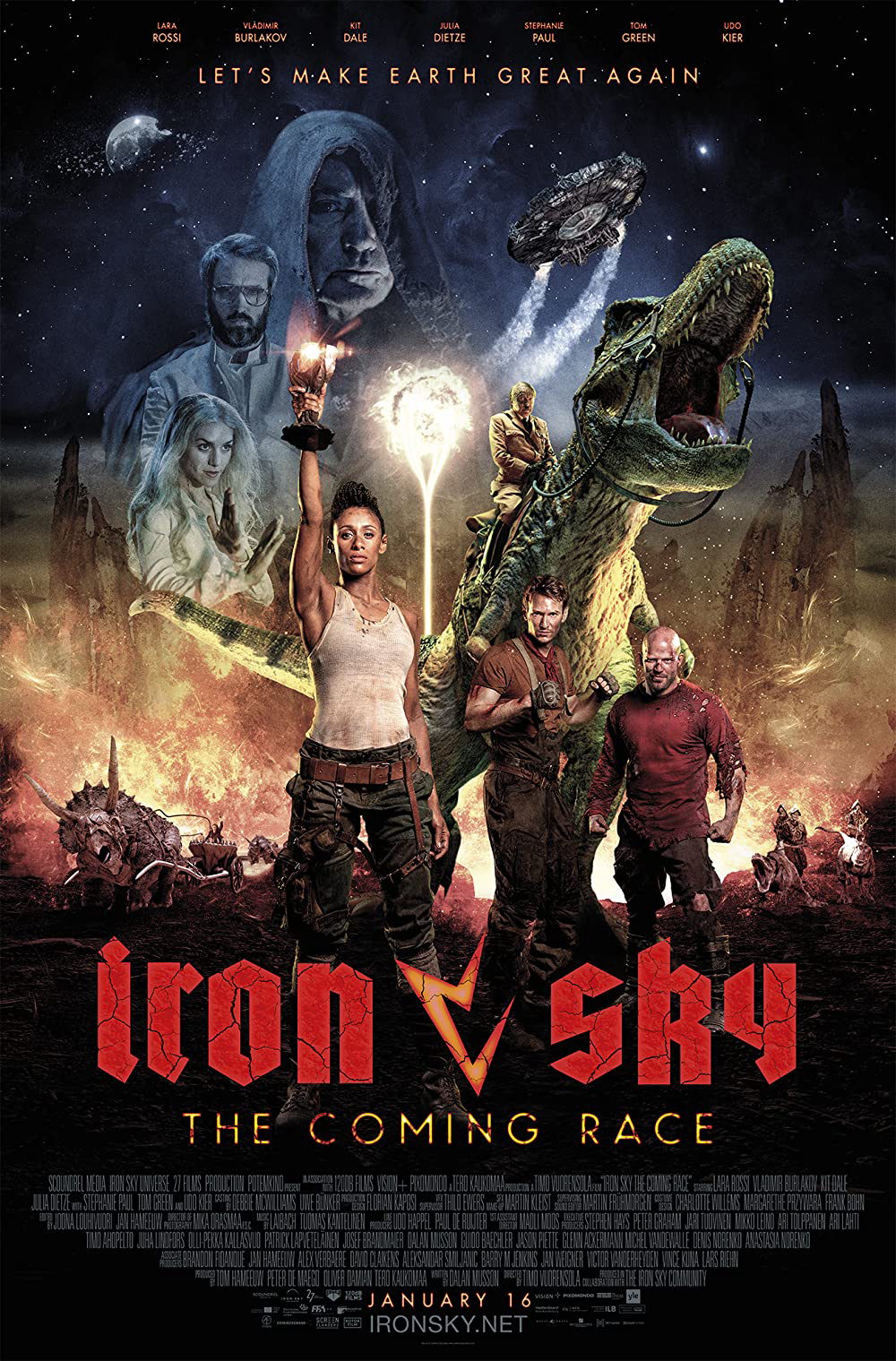 Poster Phim Bầu Trời Thép 2: Khủng Long Trỗi Dậy (Iron Sky: The Coming Race)