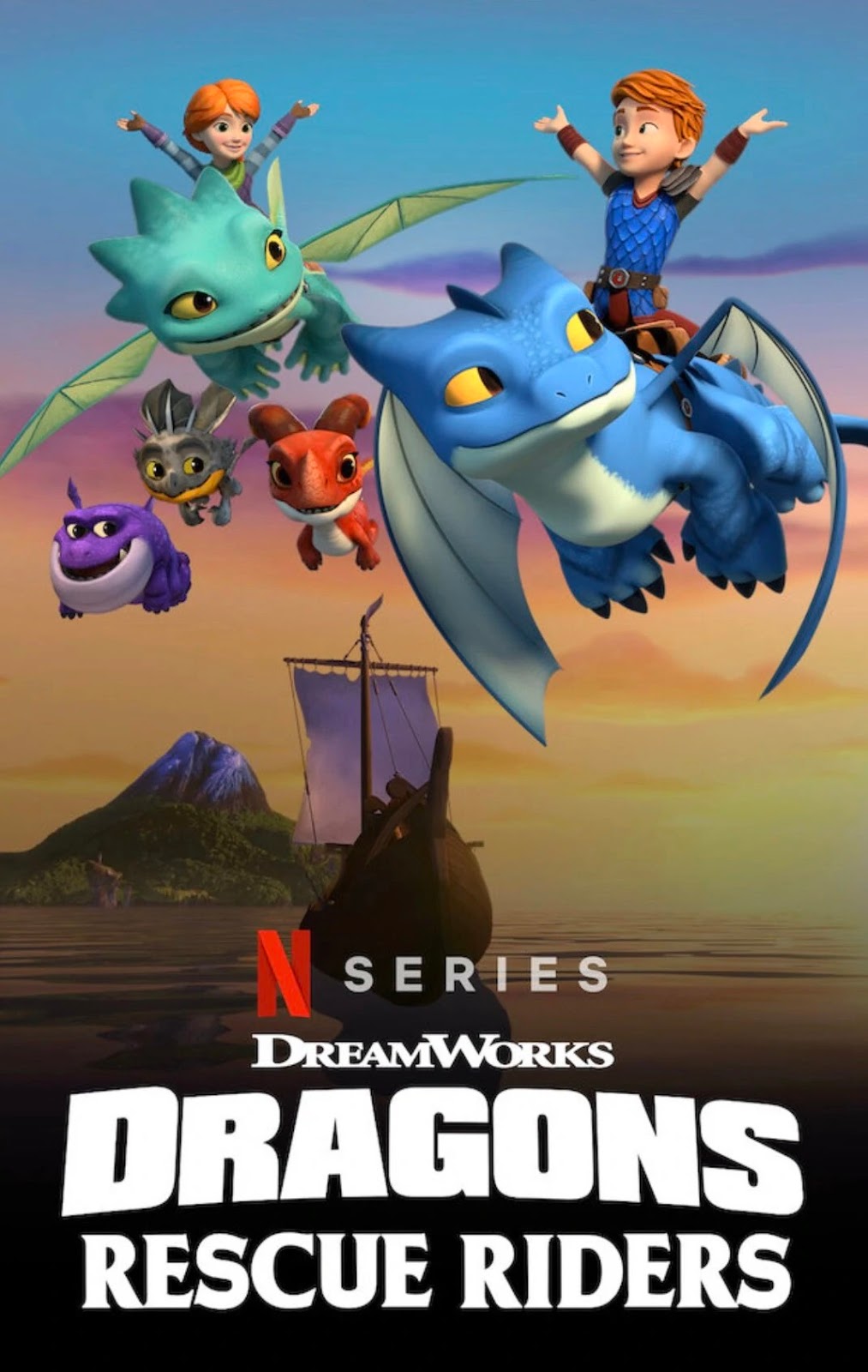 Poster Phim Biệt Đội Giải Cứu Rồng 2 (Dragons: Rescue Riders season 2)