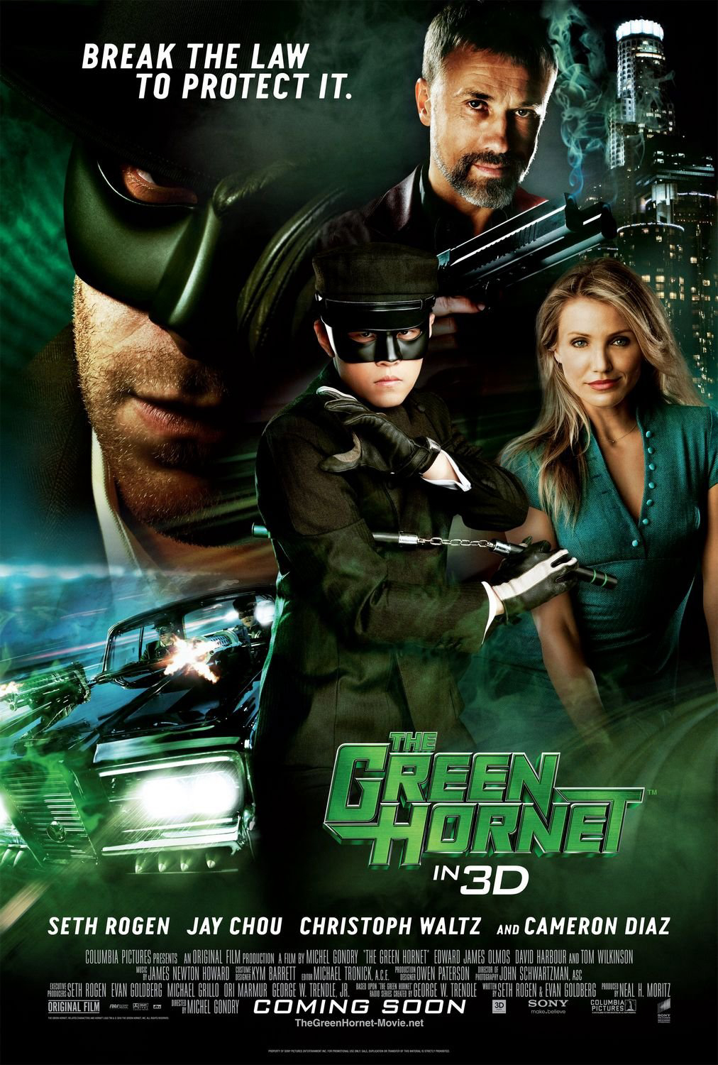 Poster Phim Chiến binh bí ẩn (The Green Hornet)
