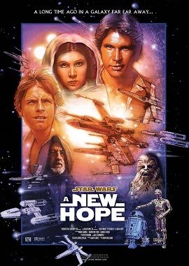 Poster Phim Chiến Tranh Giữa Các Vì Sao 4: Niềm Hy Vọng Mới (Star Wars IV A New Hope)