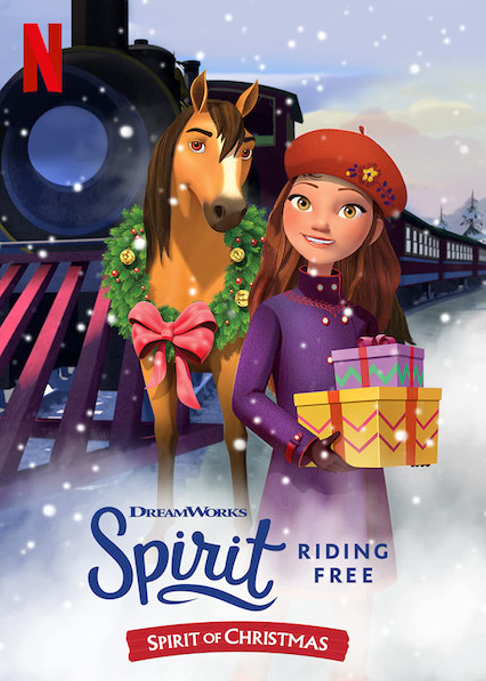 Poster Phim Chú ngựa Spirit - Tự do rong ruổi: Giáng sinh cùng Spirit (Spirit Riding Free: Spirit of Christmas)
