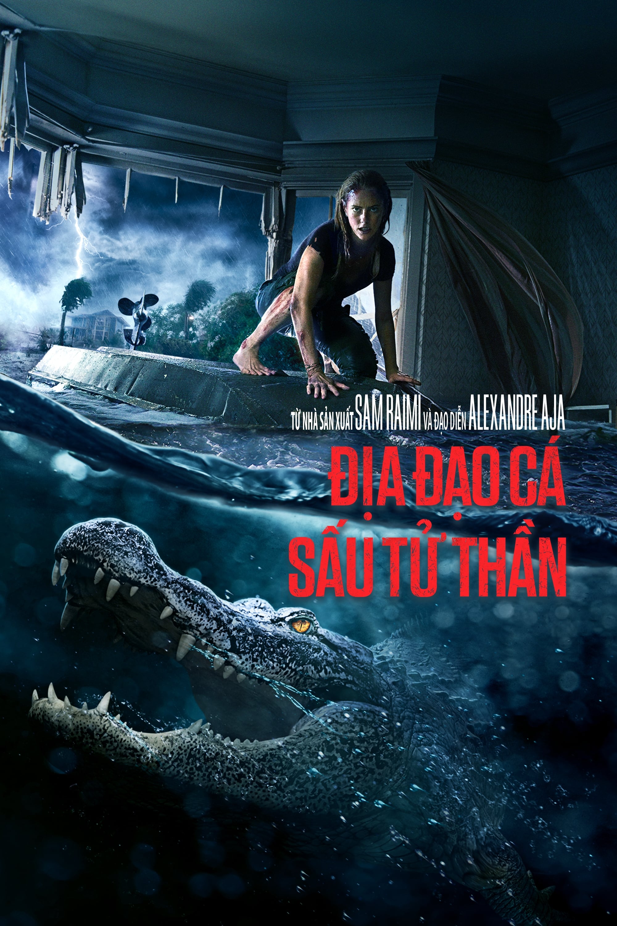 Poster Phim Địa Đạo Cá Sấu Tử Thần (Crawl)