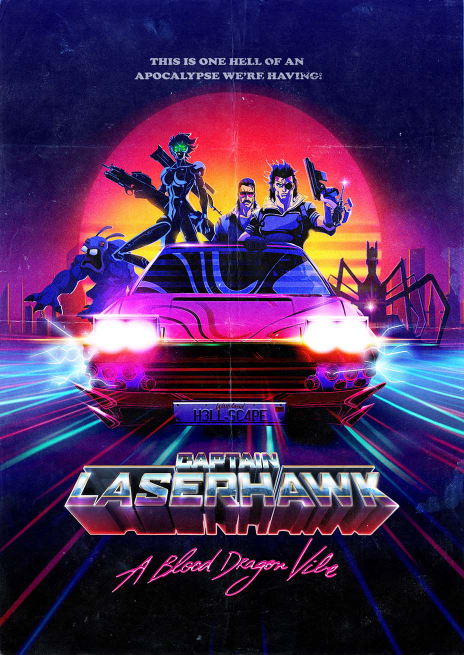 Poster Phim Đội trưởng Laserhawk: Blood Dragon Remix (Captain Laserhawk: A Blood Dragon Remix)