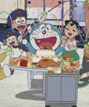 Poster Phim Doraemon: Nobita và Kẻ Săn Tàu Bí Ẩn (Nobita Express and the Mystery of the Train Hunter)