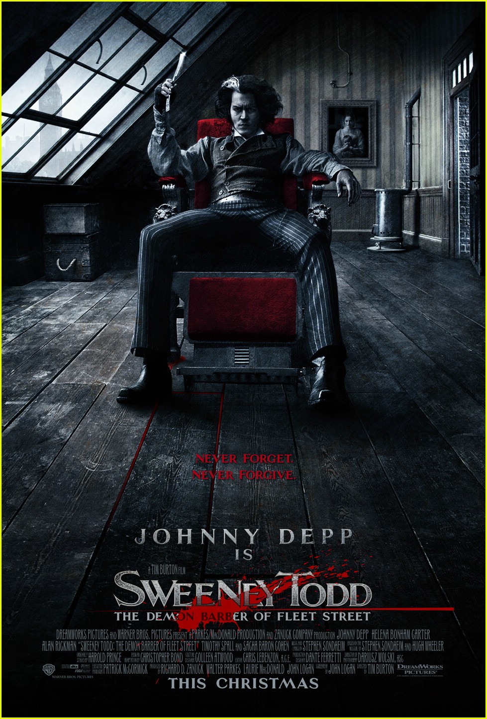 Poster Phim Gã Thợ Cạo Ma Quỷ Trên Phố Fleet (Sweeney Todd: The Demon Barber of Fleet Street)