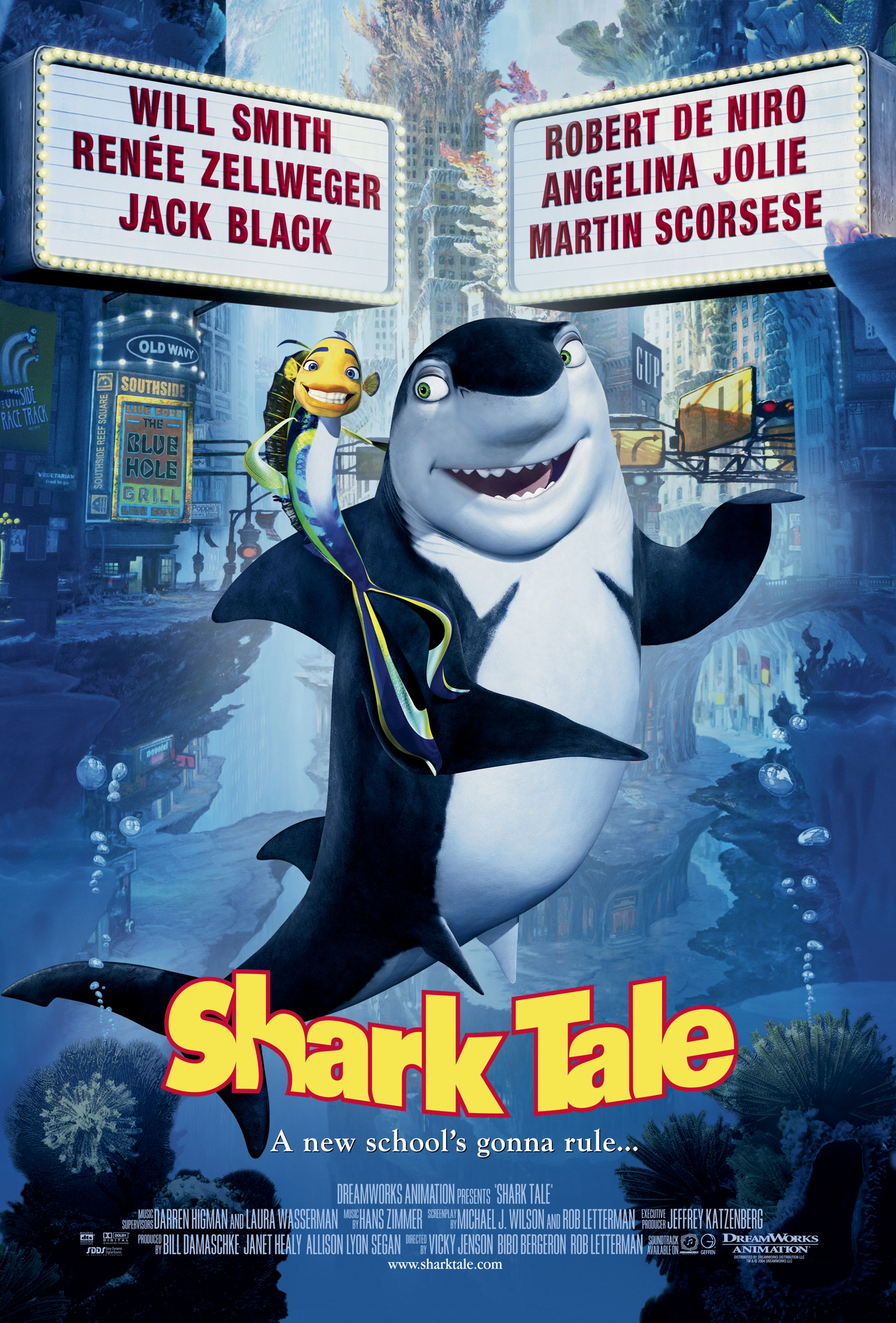 Poster Phim Gia Đình Cá Mập (Shark Tale)