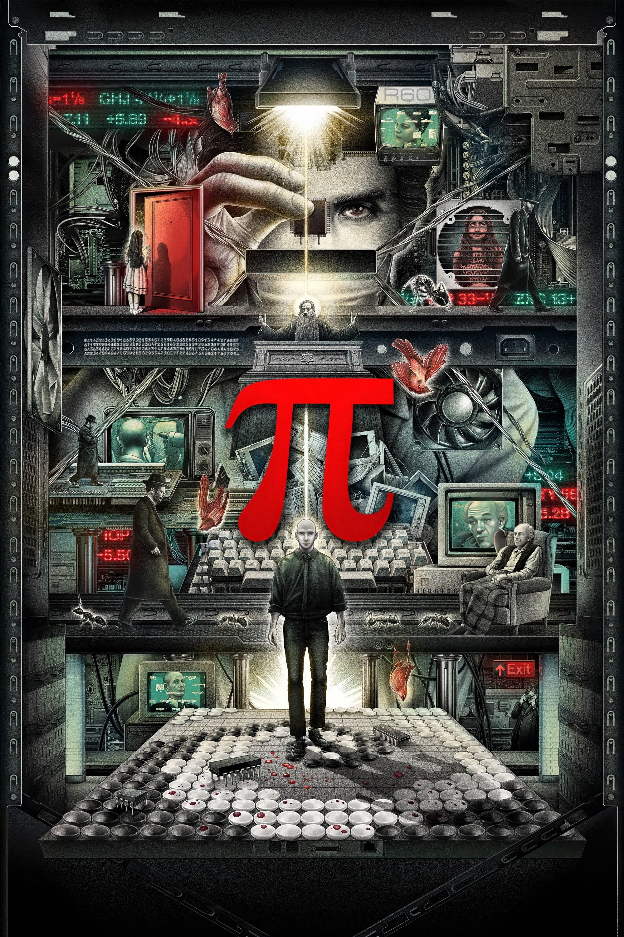 Poster Phim Hằng Số Pi: Tìm Kiếm Niềm Tin Trong Sự Hỗn Loạn (Pi)