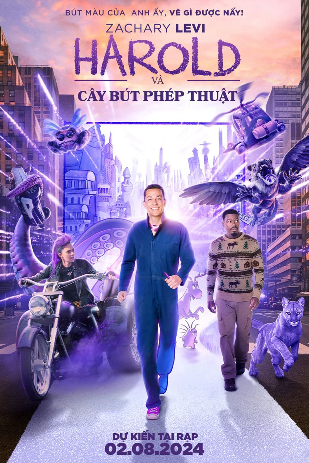 Poster Phim Harold và Cây Bút Phép Thuật (Harold and the Purple Crayon)