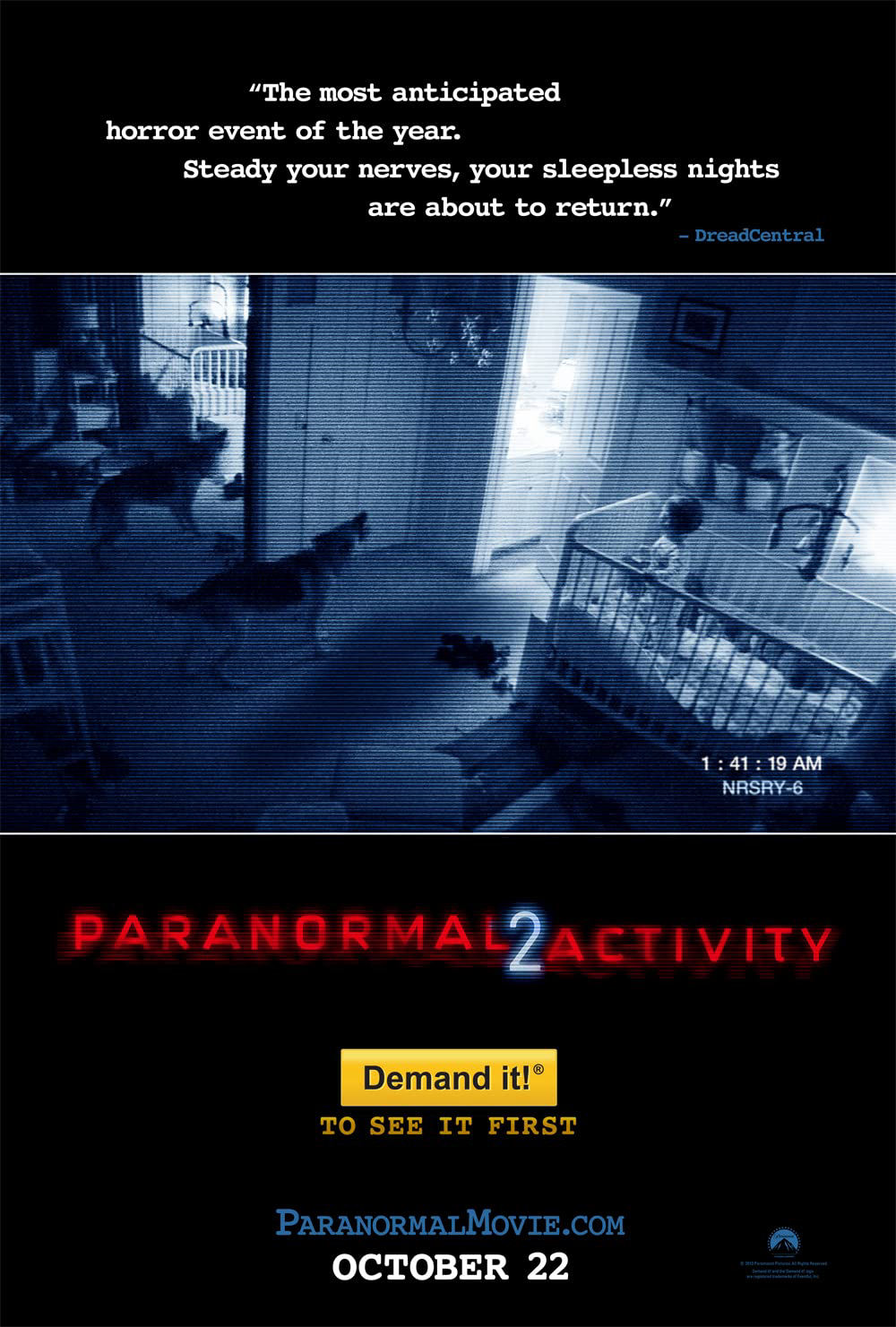 Poster Phim Hiện Tượng Siêu Nhiên 2 (Paranormal Activity 2)