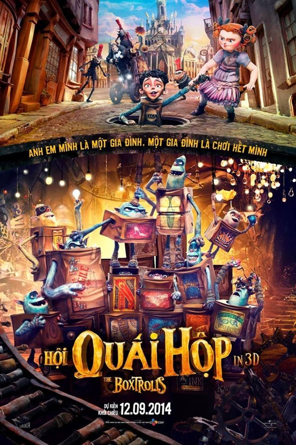 Xem Phim Hội Quái Hộp (The Boxtrolls)