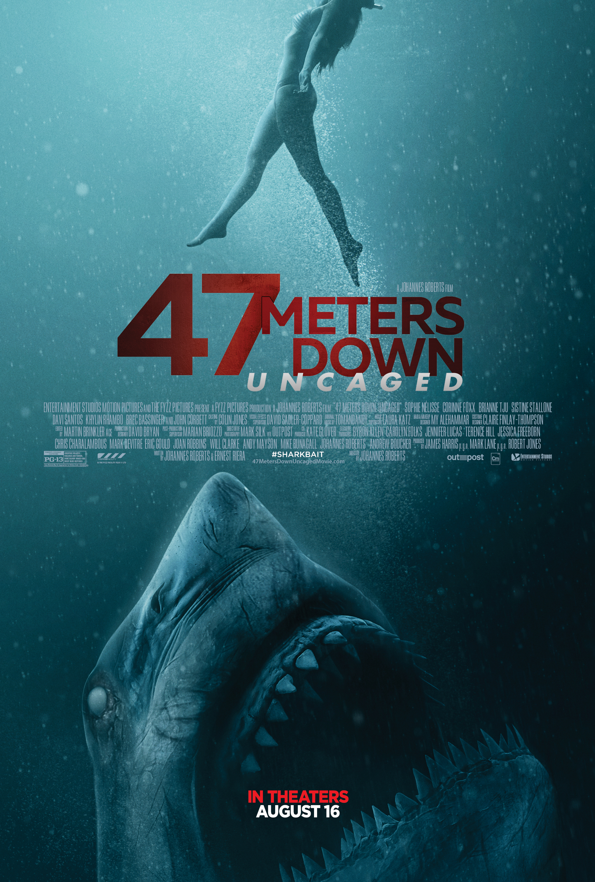 Poster Phim Hung thần đại dương: Thảm sát (47 Meters Down: Uncaged)