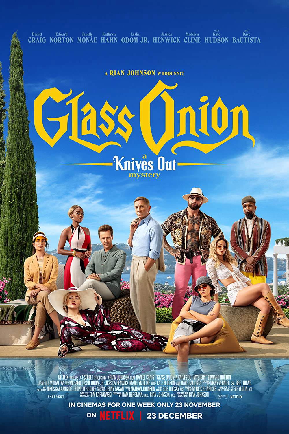 Poster Phim Kẻ đâm lén: Glass Onion (Glass Onion: A Knives Out Mystery)