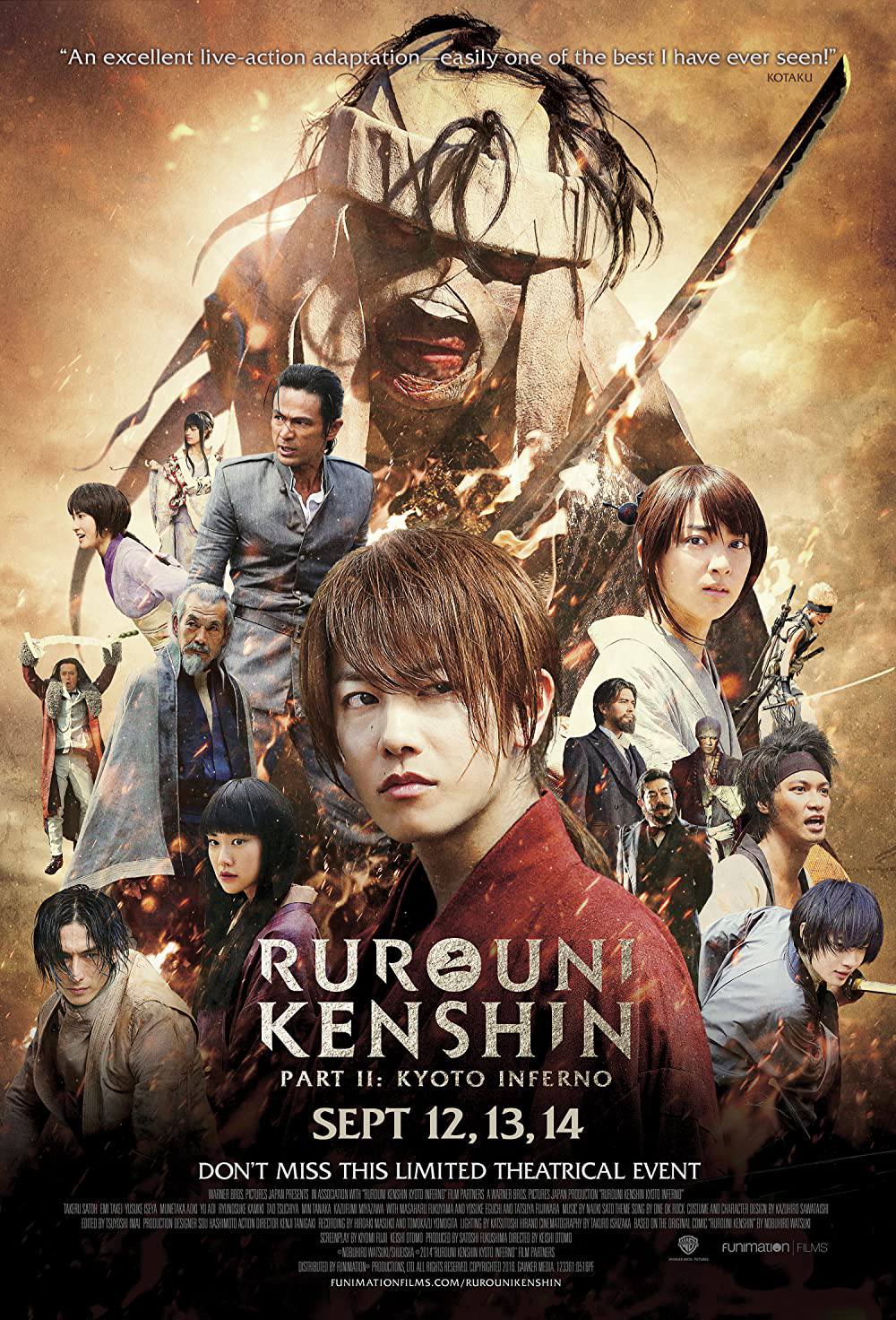 Poster Phim Lãng khách Kenshin: Đại hỏa Kyoto (Rurouni Kenshin: Kyoto Inferno)