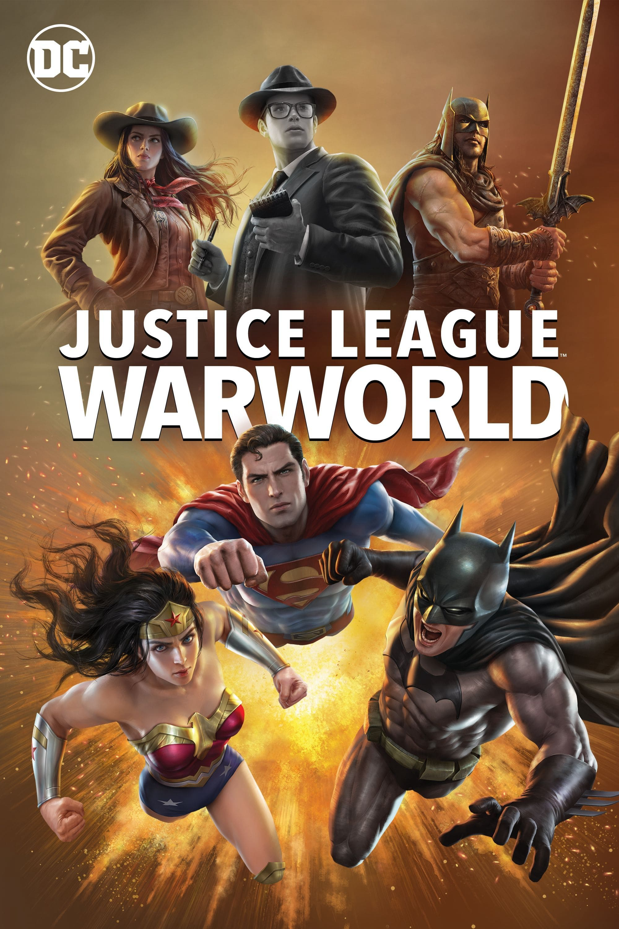Poster Phim Liên Minh Công Lý: Thế Chiến (Justice League: Warworld)