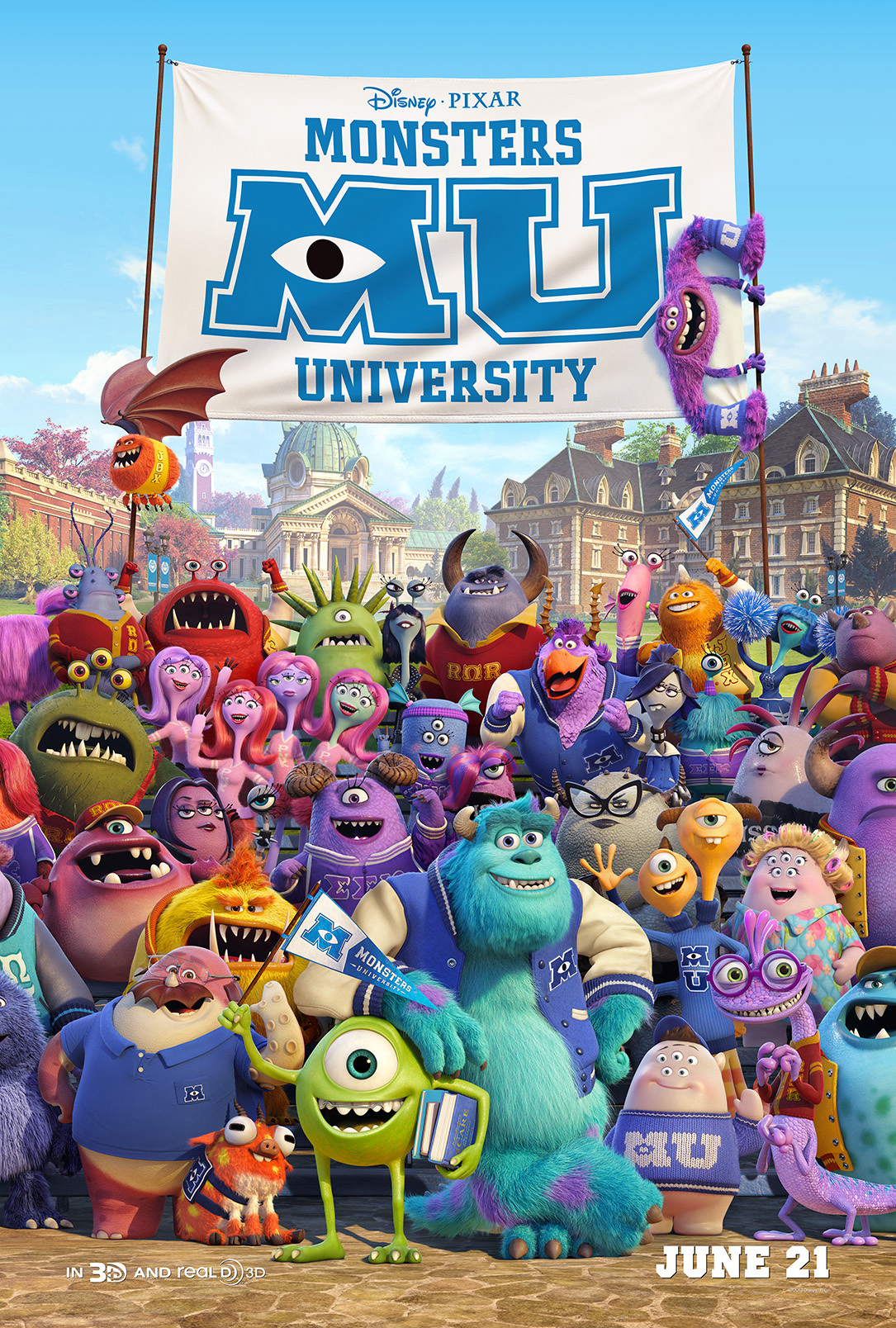 Poster Phim Lò Đào Tạo Quái Vật (Monsters University)