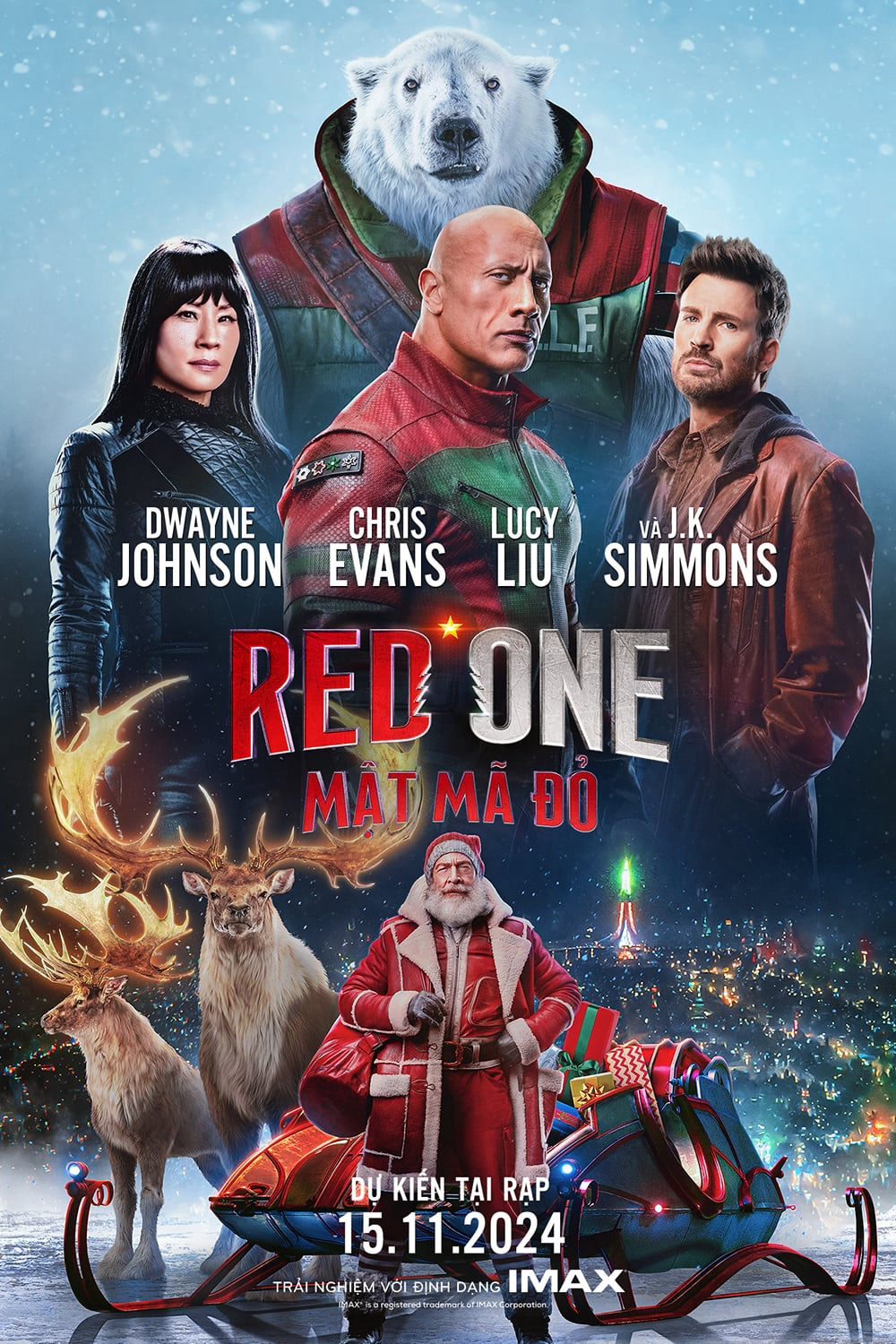 Poster Phim Mật Mã Đỏ (Red One)