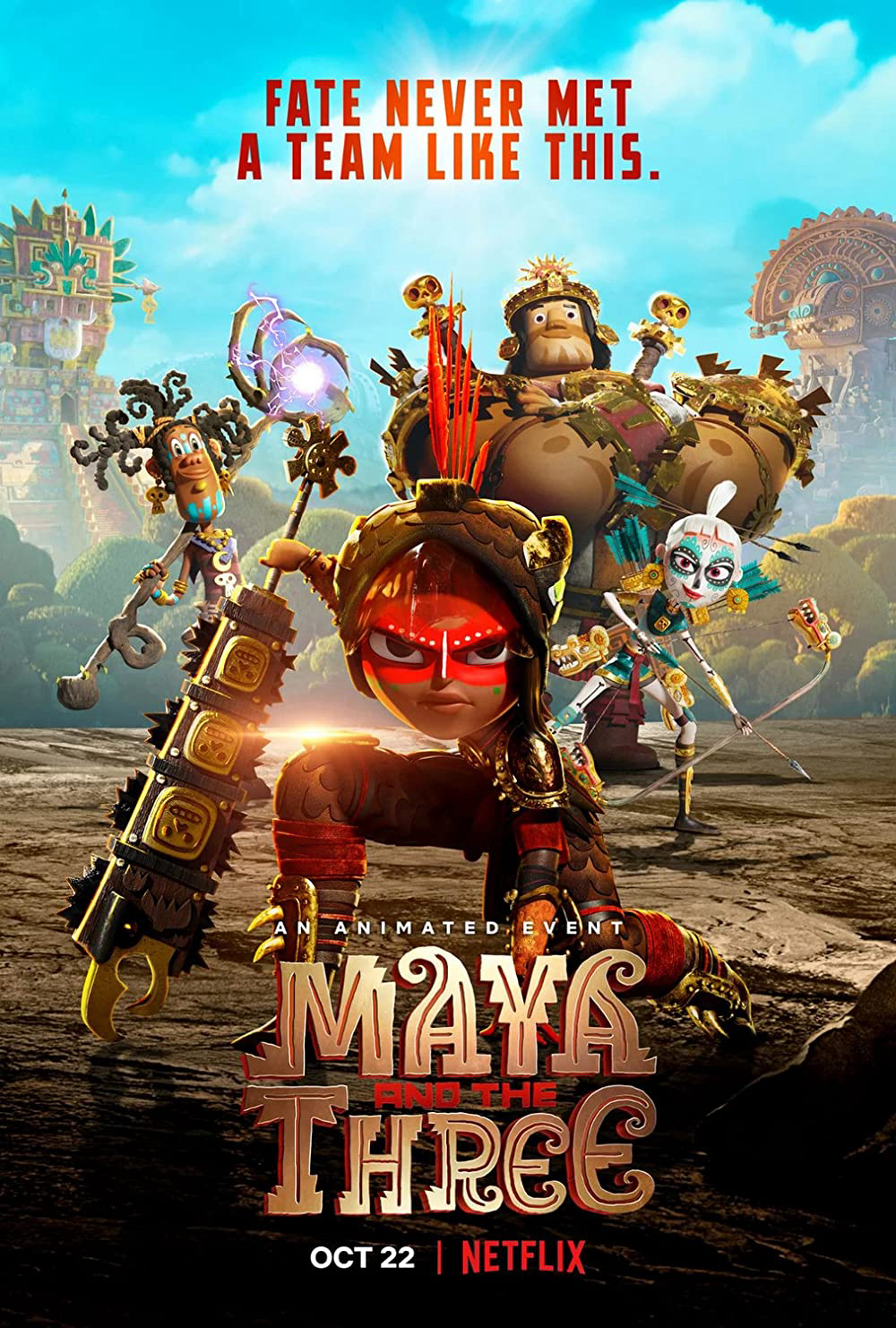 Poster Phim Maya Và Ba Chiến Binh Huyền Thoại (Maya And The Three)