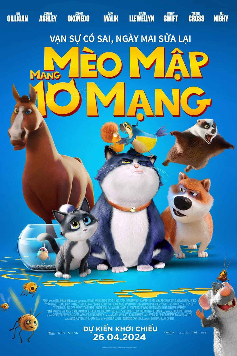 Xem Phim Mèo Mập Mang 10 Mạng (10 Lives)