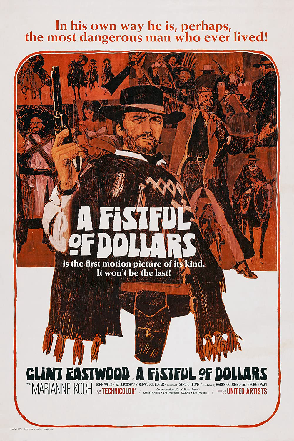 Poster Phim Một Nắm Đô La (A Fistful of Dollars)