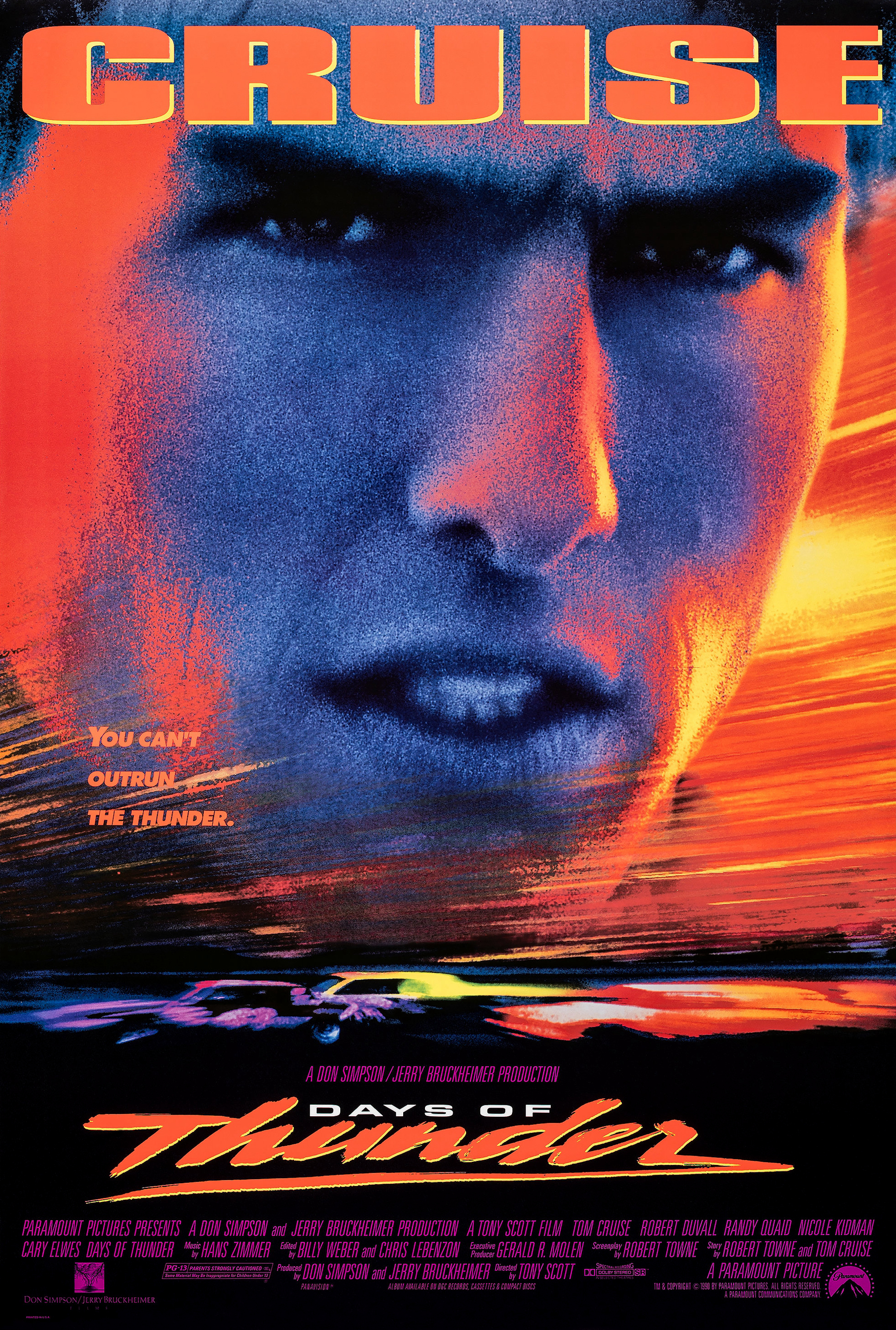 Poster Phim Những ngày sấm dậy (Days of Thunder)