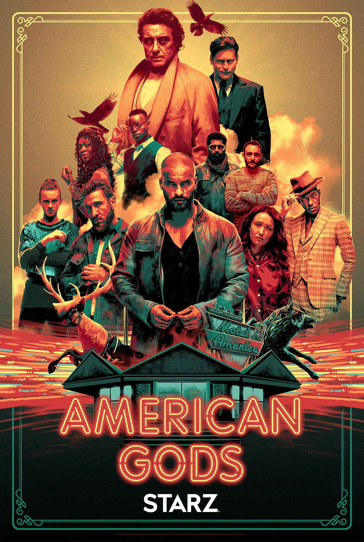 Poster Phim Những Vị Thần Nước Mỹ (Phần 2) (American Gods (Season 2))