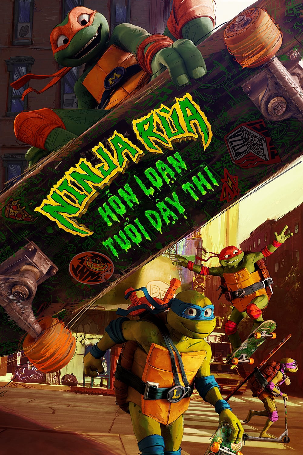 Poster Phim Ninja Rùa: Hỗn Loạn Tuổi Dậy Thì (Teenage Mutant Ninja Turtles: Mutant Mayhem)