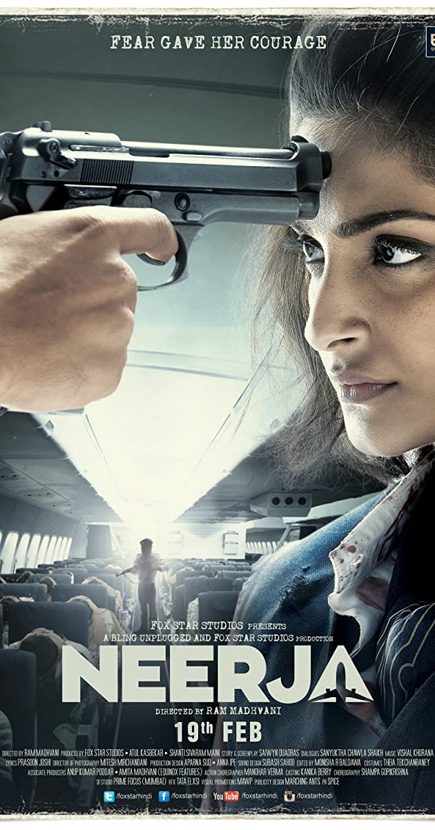 Poster Phim Nữ Tiếp Viên Dũng Cảm (Neerja)