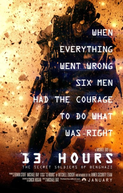 Poster Phim 13 Giờ: Lính Ngầm Benghazi (13 Hours: The Secret Soldiers Of Benghazi)
