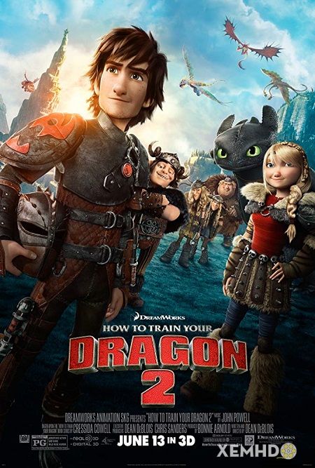 Poster Phim Bí Kíp Luyện Rồng 2 (How To Train Your Dragon 2)