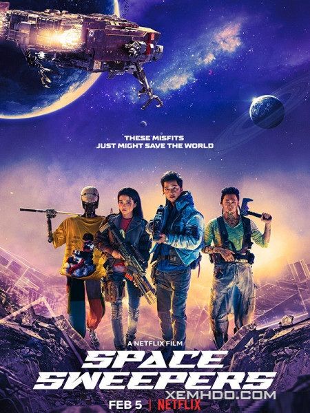 Poster Phim Con Tàu Chiến Thắng (Space Sweepers)