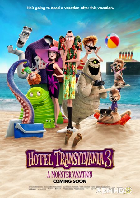 Poster Phim Khách Sạn Huyền Bí 3: Kỳ Nghỉ Ma Cà Rồng (Hotel Transylvania 3: Summer Vacation)