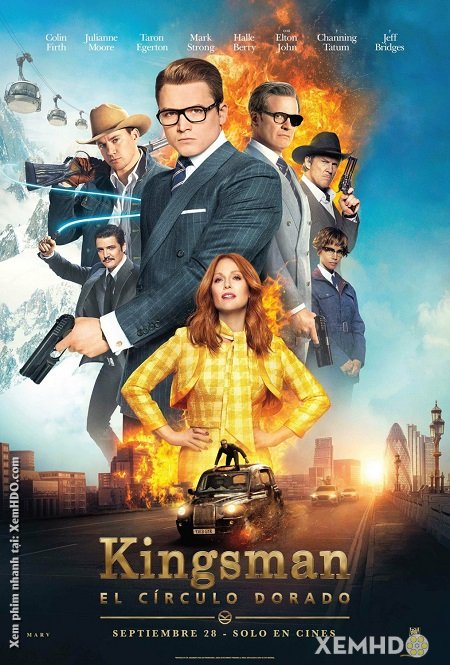 Poster Phim Mật Vụ Kingsman 2: Tổ Chức Hoàng Kim (Kingsman 2: The Golden Circle)