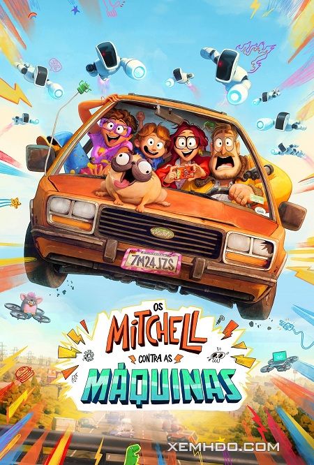 Poster Phim Nhà Mitchell Đối Đầu Với Máy Móc (The Mitchells Vs The Machines)