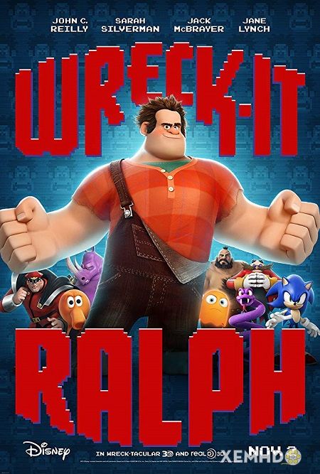 Poster Phim Ráp-phờ Đập Phá (Wreck-it Ralph)