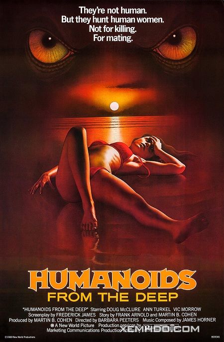 Poster Phim Thủy Quái Cuồng Dâm (Humanoids From The Deep)