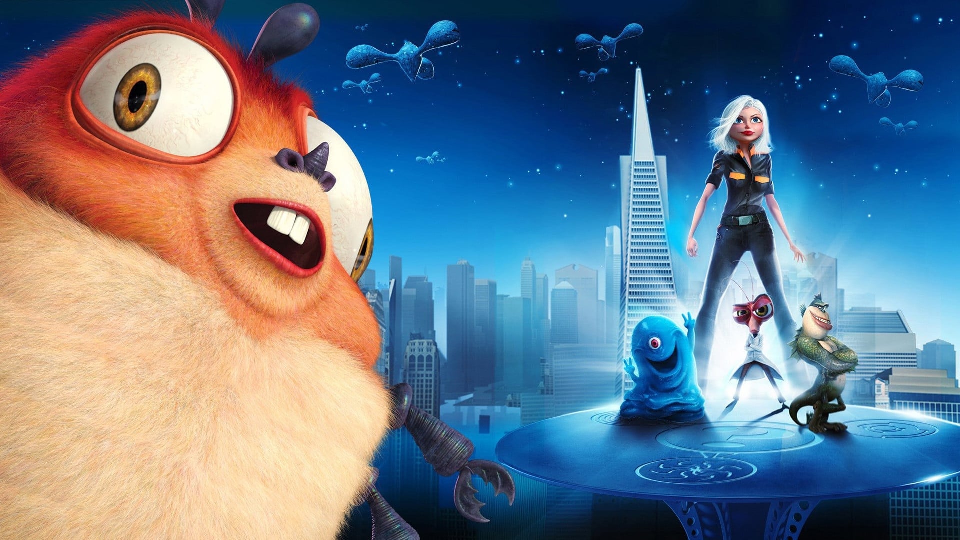 Xem Phim Quái Vật Ác Chiến Người Ngoài Hành Tinh (Monsters vs Aliens)