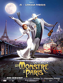Poster Phim Quái Vật Paris (A Monster in Paris)